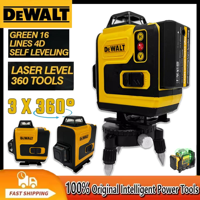 Laser Level 16 Lines 4D Green - Nivel Láser Dewalt 360 Verde, 16