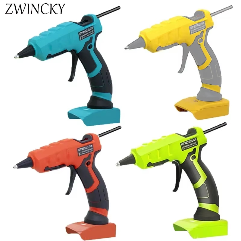 Hot Melt Glue Gun Cordless - Pistola de pegamento termofusible para Makita/DEWALT/BlackDecker/Milwaukee/Bosch,