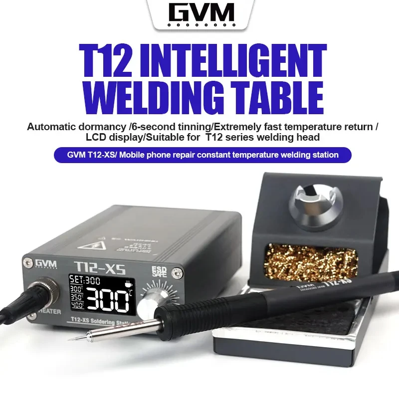 Digital Soldering Station T12 - Estación de Soldadura con Pantalla Digital