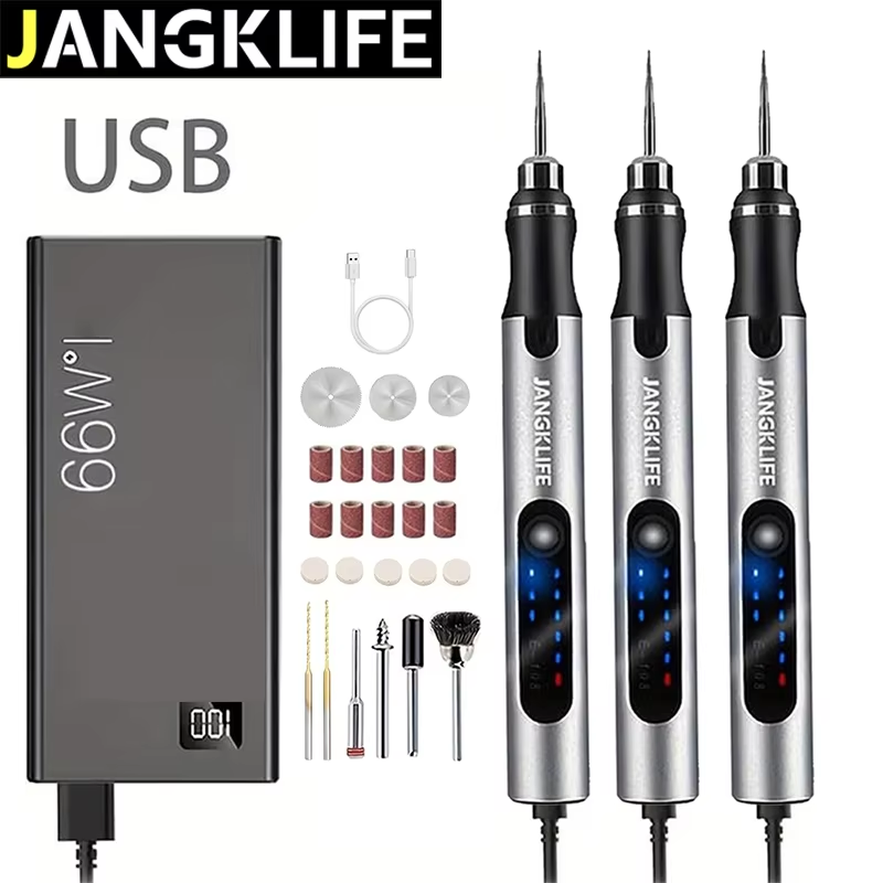 Cordless Rotary Tool Kit Accessories - JANGKLIFE Kit de Herramientas Rotatorias Recargables