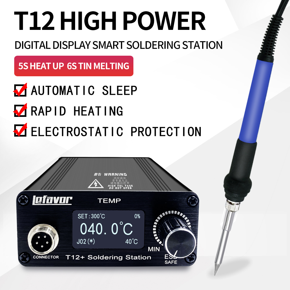 Digital Soldering Station T12 - Estación de soldadura T12 +, soldador