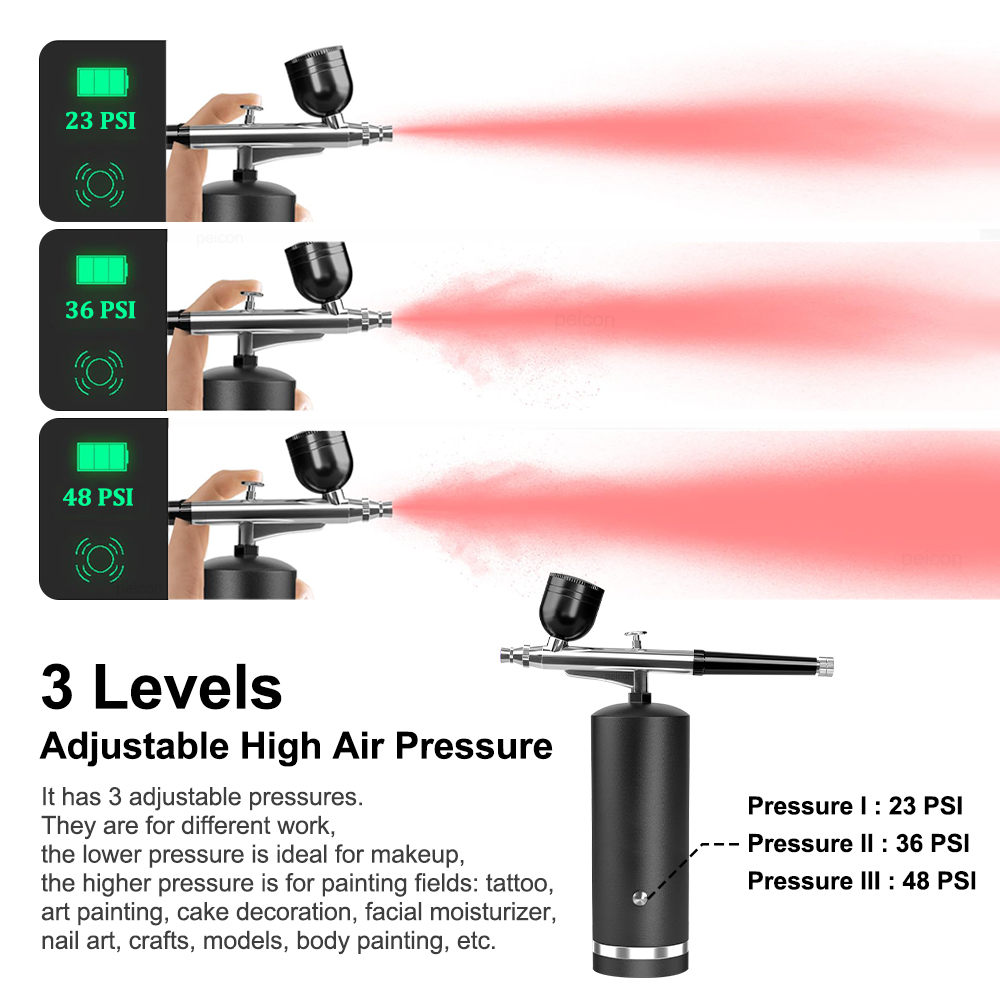 Aerógrafo con Compresor Recarg - Airbrush Kit With Mini Compressor reseña y precio