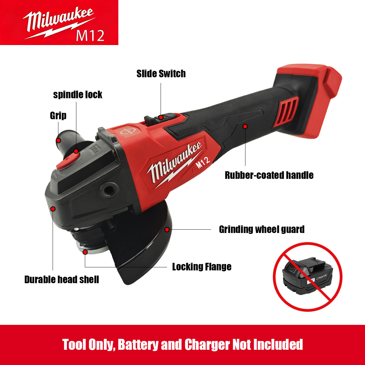 Amoladora Angular Inalámbrica  - Brushless Angle Grinder Battery Powered reseña y precio