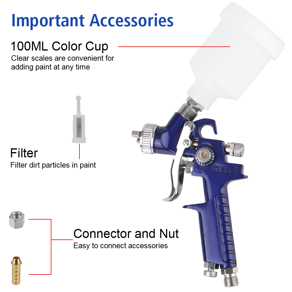 Mini pistolas de pulverización - Airbrush Kit With Mini Compressor reseña y precio