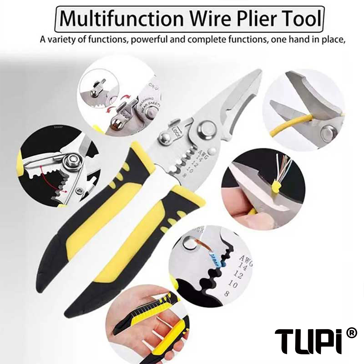 Alicates de electricista TUPI  - Automatic Wire Stripper Cutter reseña y precio
