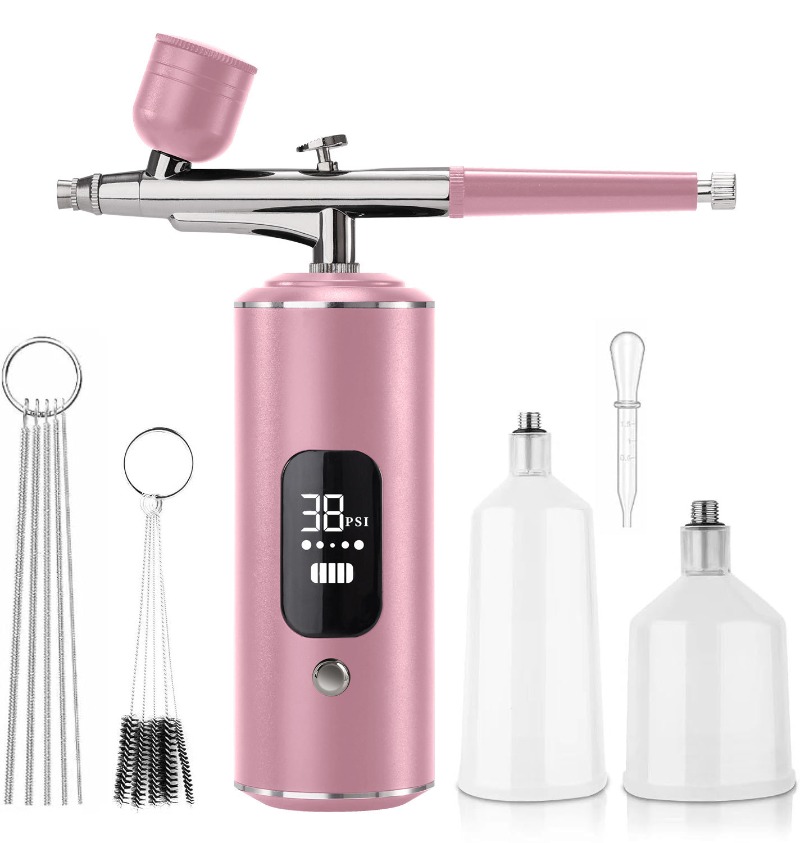 Kit de compresor de aire, pist - Airbrush Kit With Mini Compressor reseña y precio
