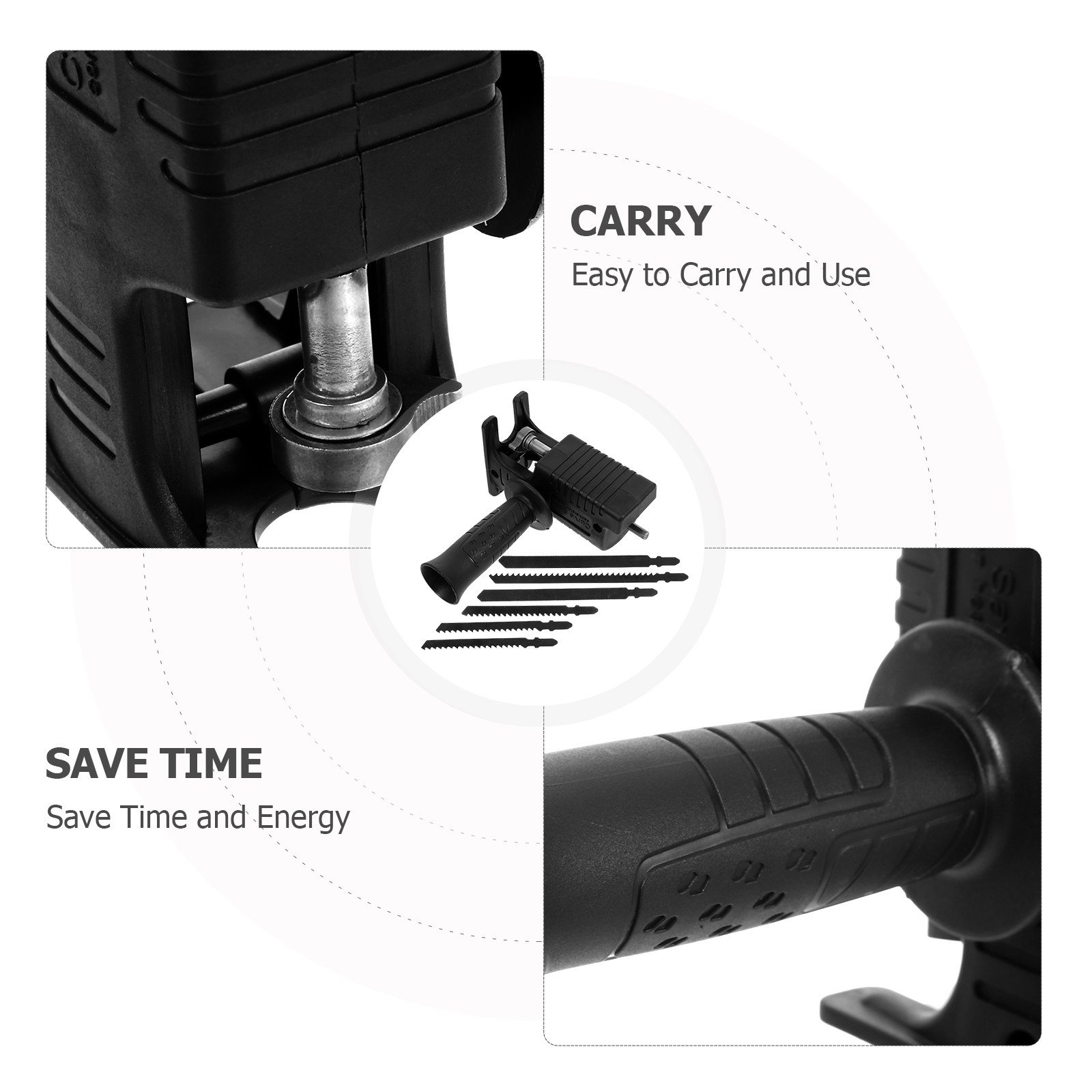 Juego de 7 Piezas de Accesorio - Reciprocating Saw Attachment Drill reseña y precio