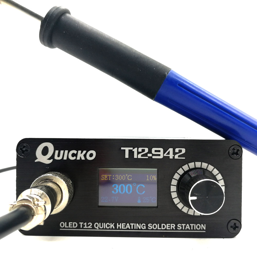 QUICKO MINI T12 STC OLED Estac - Digital Soldering Station T12 reseña y precio