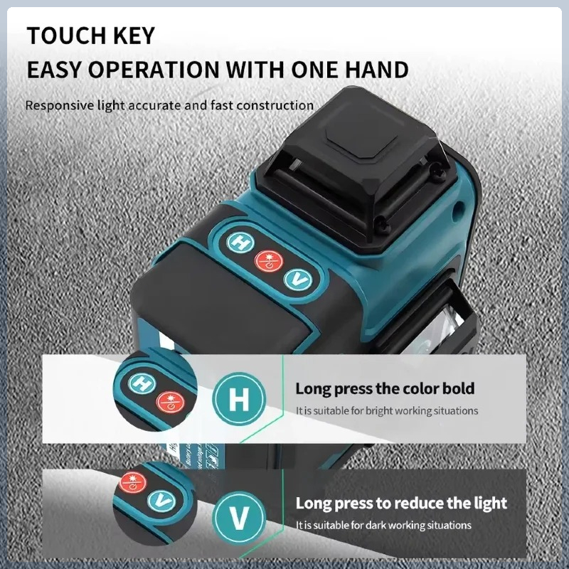 Batería original Makita Safe M - Laser Level 16 Lines 4D Green reseña y precio