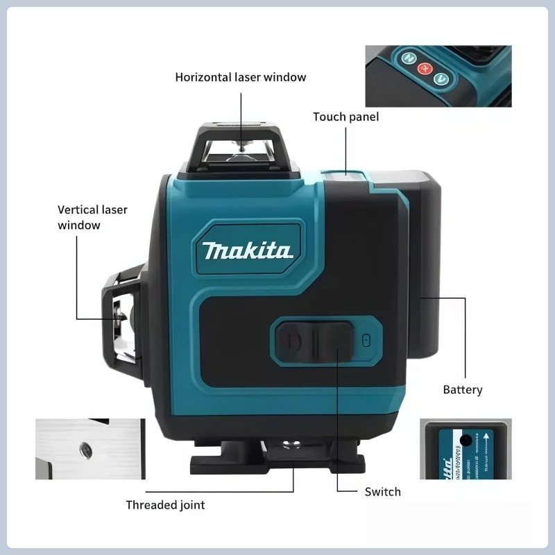 Batería original Makita Safe M - Laser Level 16 Lines 4D Green reseña y precio