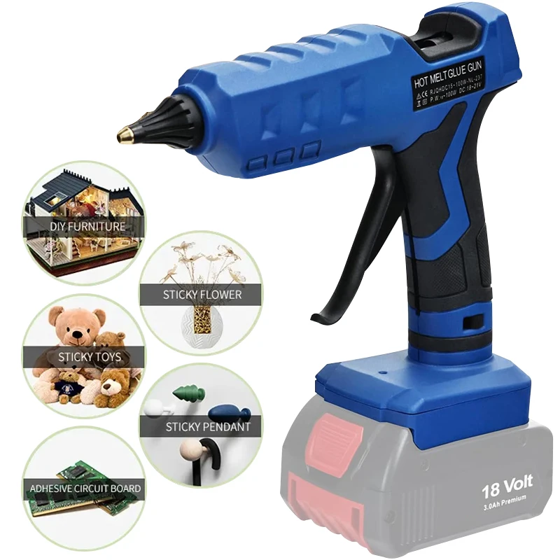 Pistola de pegamento termofusi - Hot Melt Glue Gun Cordless reseña y precio