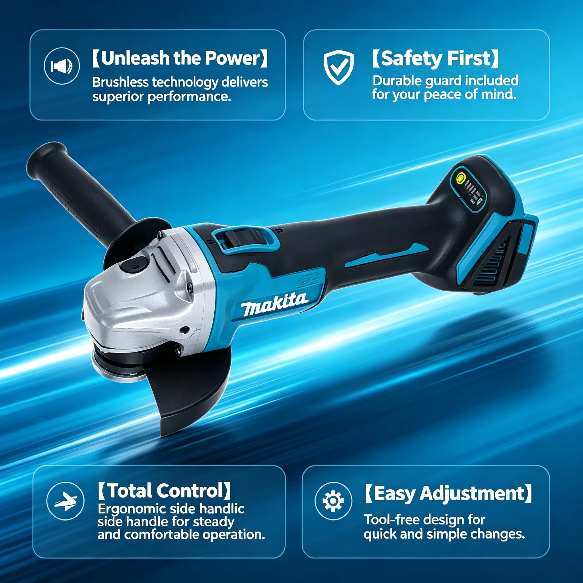 Amoladora angular sin escobill - Brushless Angle Grinder Battery Powered reseña y precio