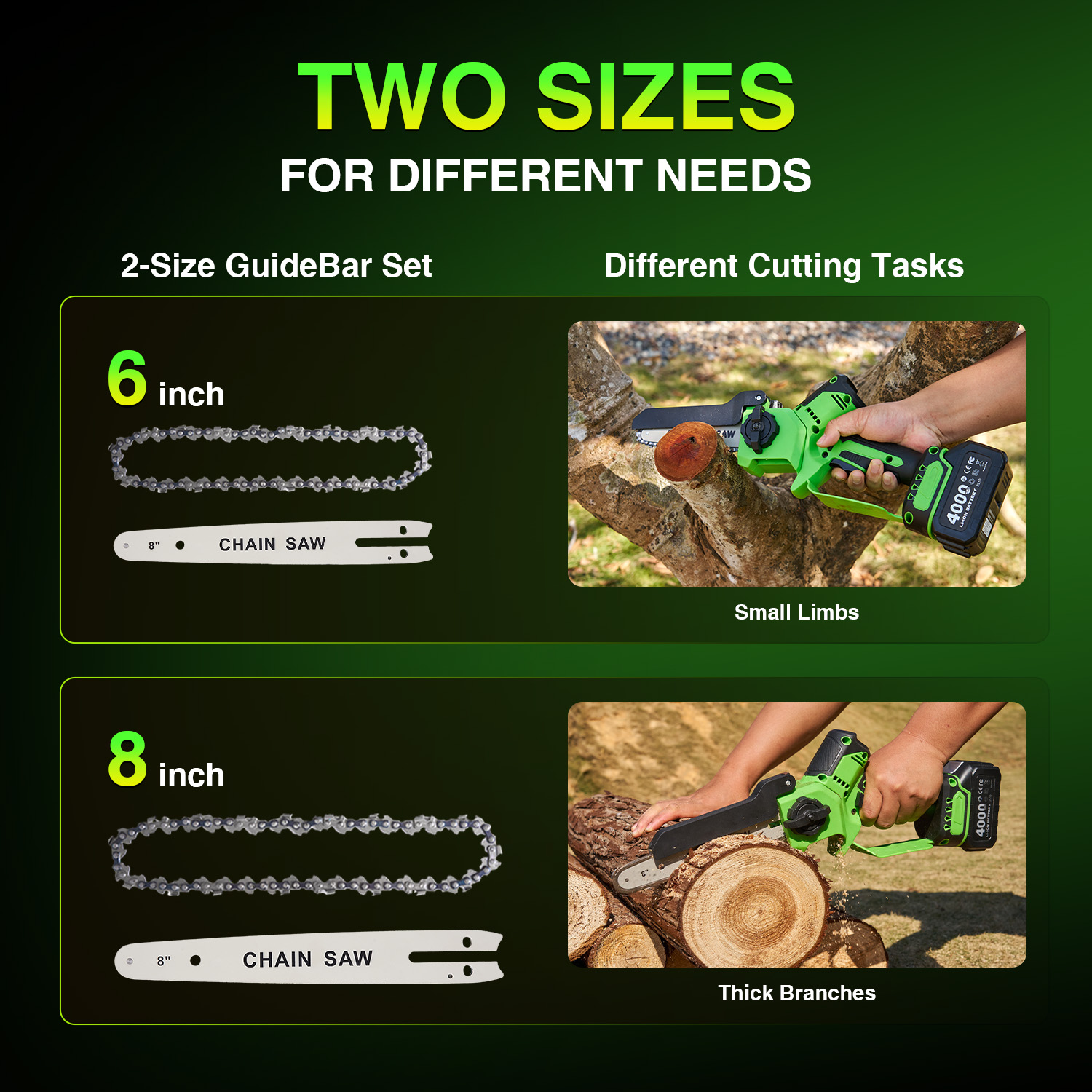 Motosierra eléctrica sin escob - Mini Electric Chainsaw 6 Inch reseña y precio