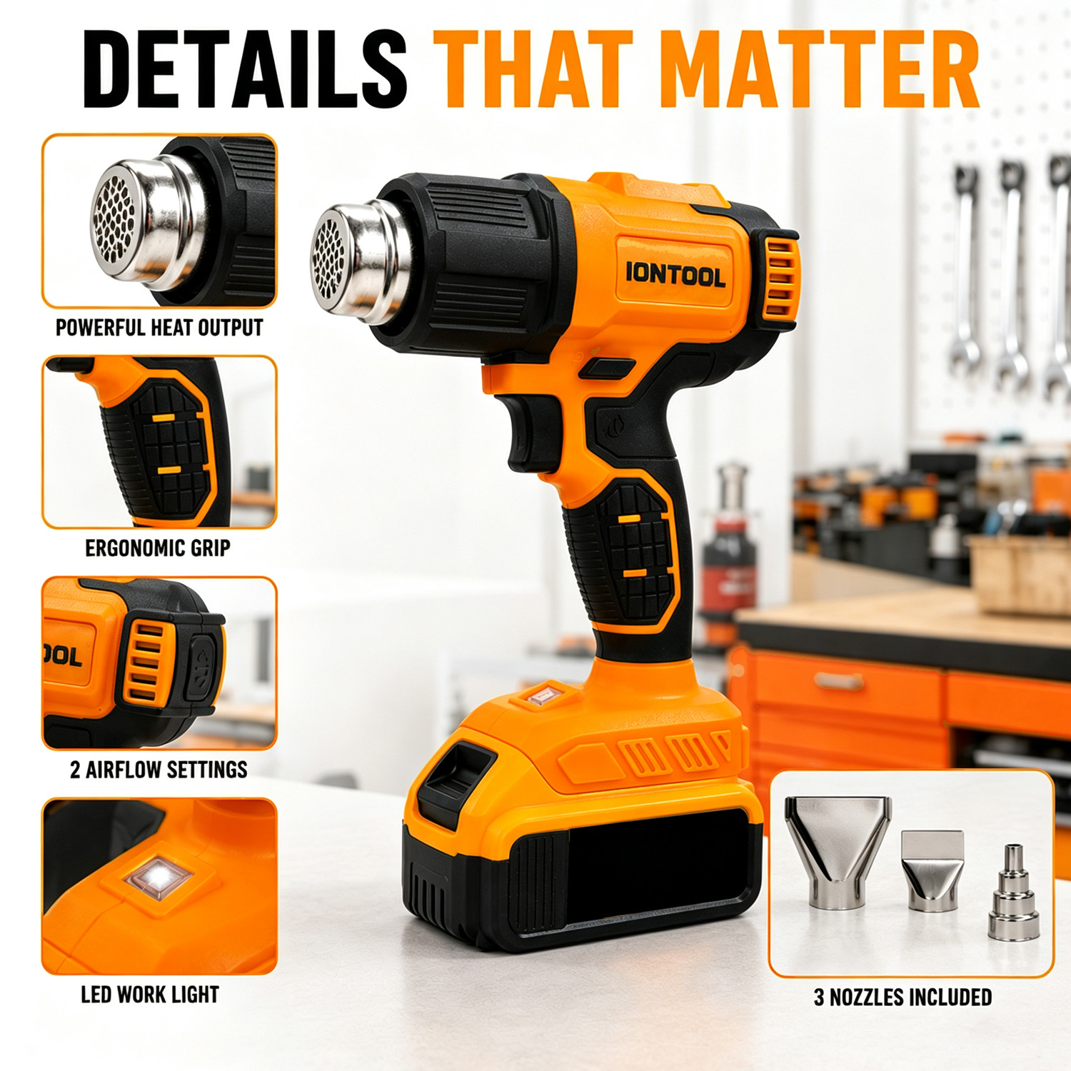 Pistola de Calor Inalámbrica I - Cordless Heat Gun For Shrink Tubing reseña y precio