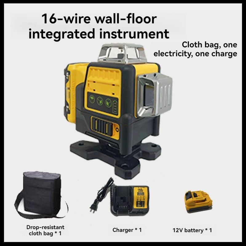 Nivel Láser 4D con 16 Líneas d - Laser Level 16 Lines 4D Green reseña y precio