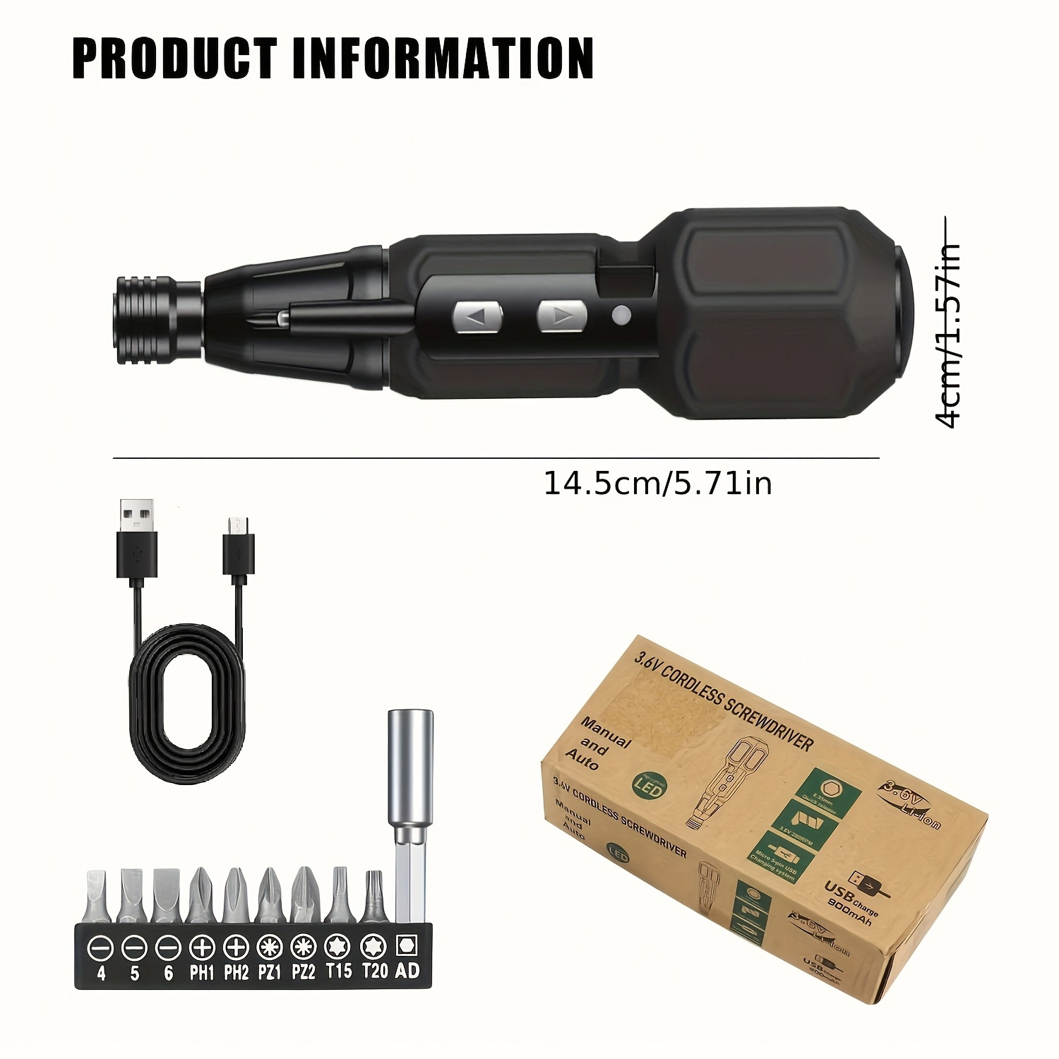 Destornillador Eléctrico Recar - Electric Screwdriver Rechargeable Usb reseña y precio